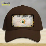 Georgia Rusty Blank Novelty License Plate Hat Cotton / Dark Brown