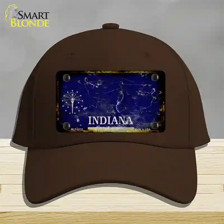 Inidana Rusty Blank Novelty License Plate Hat Cotton / Dark Brown