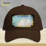 Kansas Rusty Blank Novelty License Plate Hat Cotton / Dark Brown