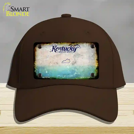 Kentucky Rusty Blank Novelty License Plate Hat Cotton / Dark Brown