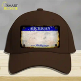 Michigan Gov Rusty Blank Novelty License Plate Hat Cotton / Dark Brown