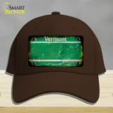 Vermont Rusty Blank Novelty License Plate Hat Cotton / Dark Brown