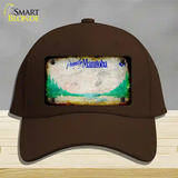 Manitoba Rusty Blank Novelty License Plate Hat Cotton / Dark Brown