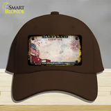 Maryland War of 1812 Rusty Blank Novelty License Plate Hat Cotton / Dark Brown