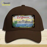 California Lake Tahoe Rusty Blank Novelty License Plate Hat Cotton / Dark Brown