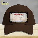 Louisiana Sportsmans Palace Rusty Blank Novelty License Plate Hat Cotton / Dark Brown