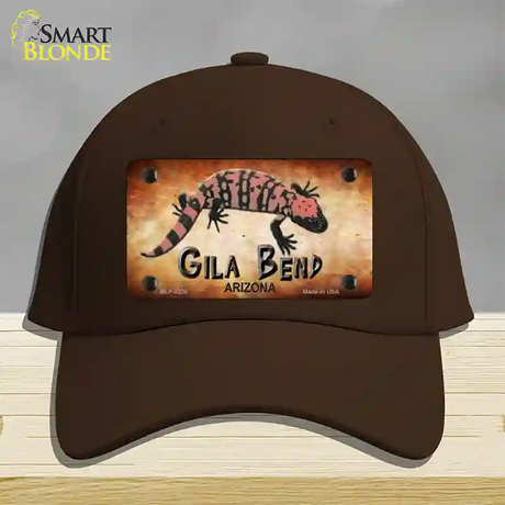 Gila Bend Gila Monster Novelty License Plate Hat Cotton / Dark Brown