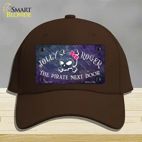 The Pirate Next Door Novelty License Plate Hat Cotton / Dark Brown