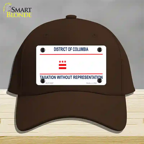 Taxation Without Representation Novelty License Plate Hat Cotton / Dark Brown