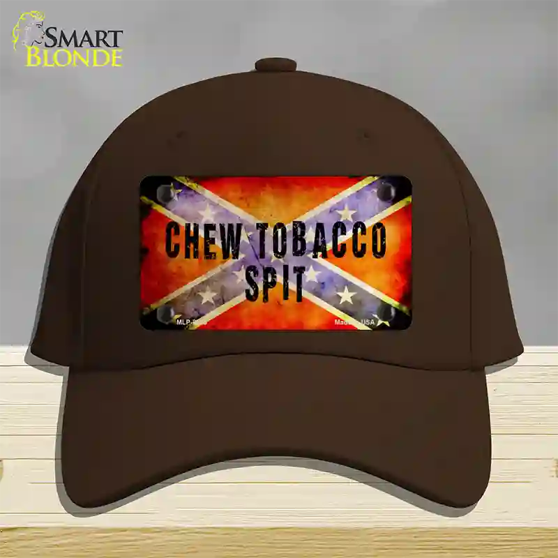 Chew Tobacco Spit Novelty License Plate Hat Cotton / Dark Brown