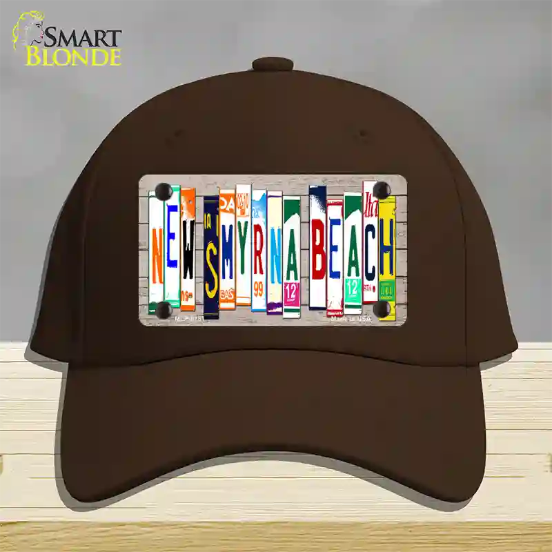 New Smyrna Beach Plate Art Novelty License Plate Hat Cotton / Dark Brown