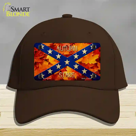 Autumn Stars Novelty License Plate Hat Cotton / Dark Brown