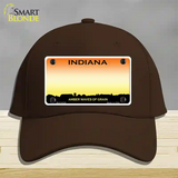 Indiana Amber Blank Novelty License Plate Hat Cotton / Dark Brown