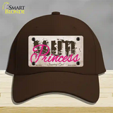 Mud Princess Novelty License Plate Hat Cotton / Dark Brown