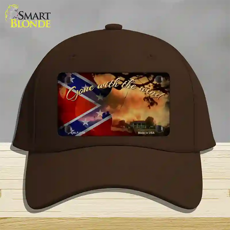 Gone With The Wind Novelty License Plate Hat Cotton / Dark Brown