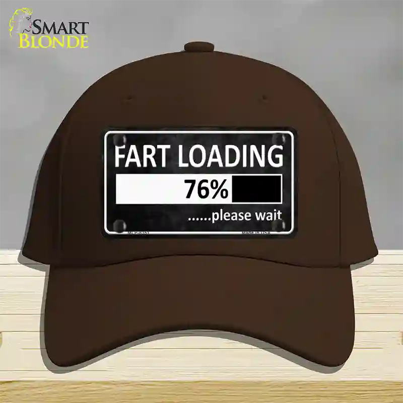 Fart Loading Novelty License Plate Hat Cotton / Dark Brown