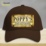 Poppys Novelty License Plate Hat Cotton / Dark Brown