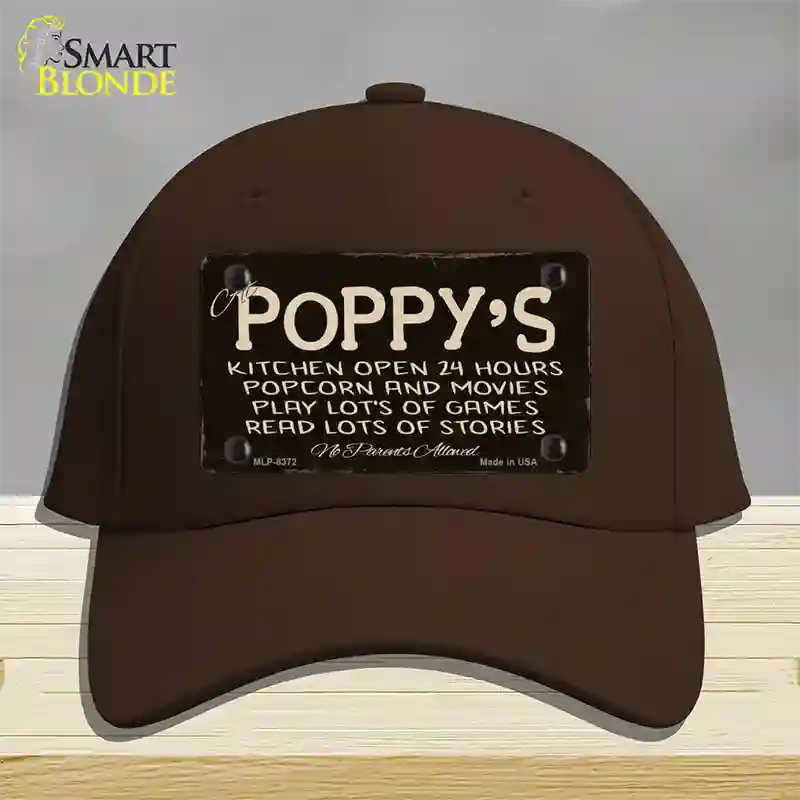 At Poppys Novelty License Plate Hat Cotton / Dark Brown