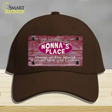 Nonnas Place Novelty License Plate Hat Cotton / Dark Brown