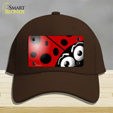 Lady Bug Novelty License Plate Hat Cotton / Dark Brown