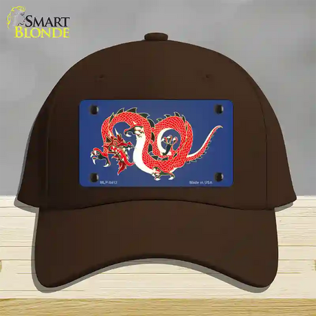 Dragon Novelty License Plate Hat Cotton / Dark Brown