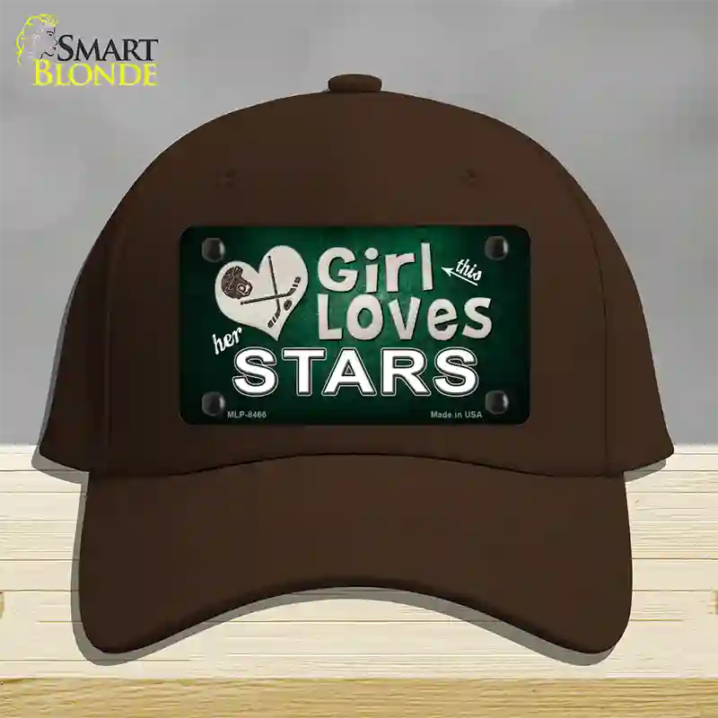 This Girl Loves Her Stars Novelty License Plate Hat Cotton / Dark Brown