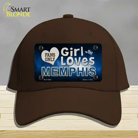 This Girl Loves Memphis Novelty License Plate Hat Cotton / Dark Brown