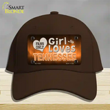 This Girl Loves Tennessee Novelty License Plate Hat Cotton / Dark Brown