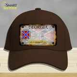 Georgia Rusty State Novelty License Plate Hat Cotton / Dark Brown