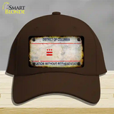 District Of Columbia Rusty State Novelty License Plate Hat Cotton / Dark Brown