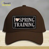 I Love Spring Training Novelty License Plate Hat Cotton / Dark Brown