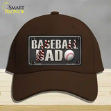 Baseball Dad Novelty License Plate Hat Cotton / Dark Brown