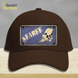 Seabee Novelty License Plate Hat Cotton / Dark Brown