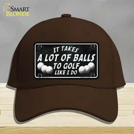 A Lot Of Balls Novelty License Plate Hat Cotton / Dark Brown