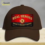 Real Heroes Red Novelty License Plate Hat Cotton / Dark Brown