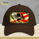 Alabama Love Novelty License Plate Hat Cotton / Dark Brown