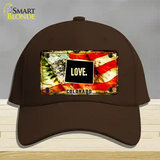 Colorado Love Novelty License Plate Hat Cotton / Dark Brown