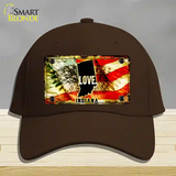 Indiana Love Novelty License Plate Hat Cotton / Dark Brown