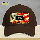 Kansas Love Novelty License Plate Hat Cotton / Dark Brown