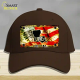 Louisiana Love Novelty License Plate Hat Cotton / Dark Brown