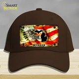 Michigan Love Novelty License Plate Hat Cotton / Dark Brown