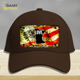 Minnesota Love Novelty License Plate Hat Cotton / Dark Brown