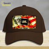 Wyoming Love Novelty License Plate Hat Cotton / Dark Brown