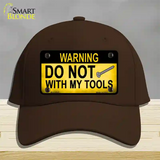 Do Not Screw Novelty License Plate Hat Cotton / Dark Brown