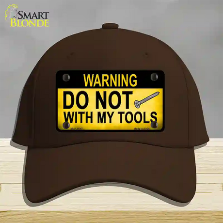 Do Not Screw Novelty License Plate Hat Cotton / Dark Brown