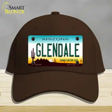 Glendale Arizona Novelty License Plate Hat Cotton / Dark Brown