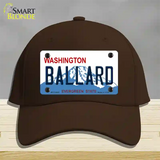 Ballard Washington Novelty License Plate Hat Cotton / Dark Brown