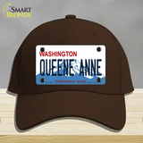 Queene Anne Washington Novelty License Plate Hat Cotton / Dark Brown