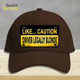 Driver Legally Blonde Novelty License Plate Hat Cotton / Dark Brown