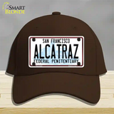 Alcatraz Novelty License Plate Hat Cotton / Dark Brown